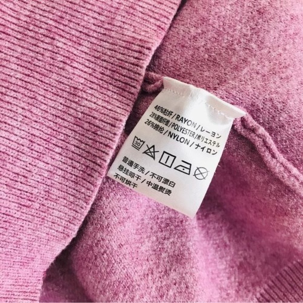 Barbiecore Tie Bow Cold Shoulder Sweater Size Small in Pink - Picture 13 of 13